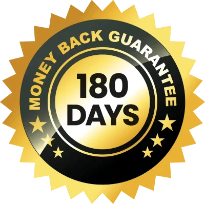 180 days money back guarantee